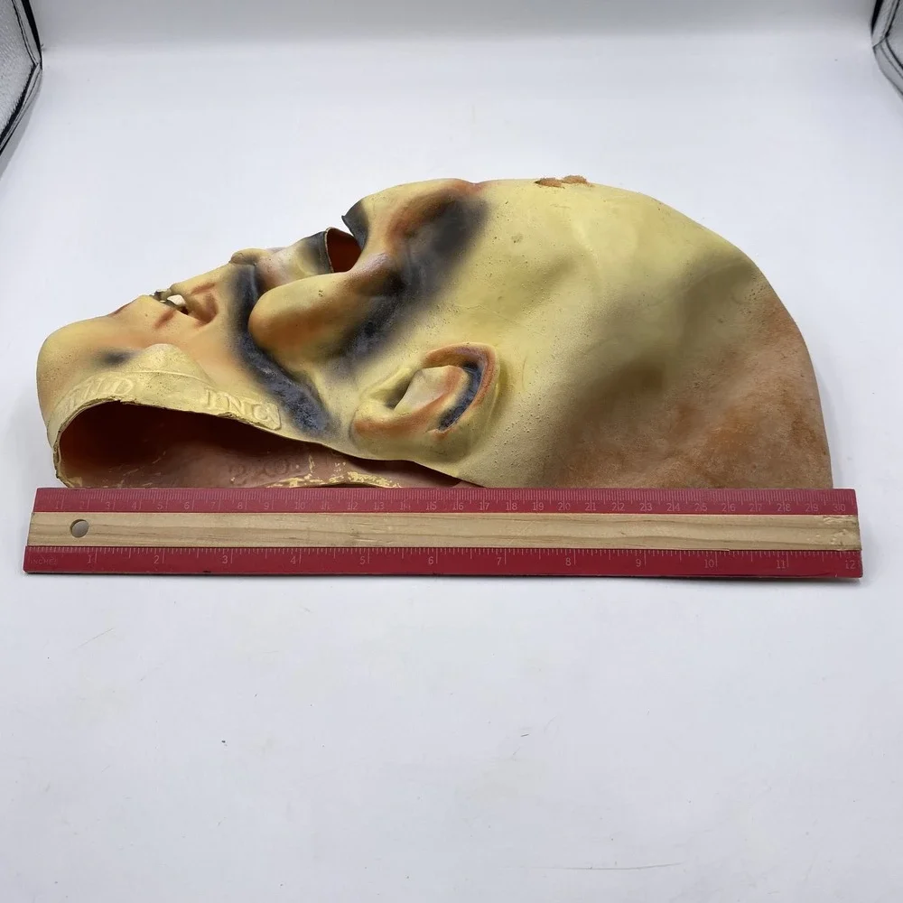 Vintage Spearhead INC Halloween Latex Adult Mask Skeleton‎ Zombie Costume Prop